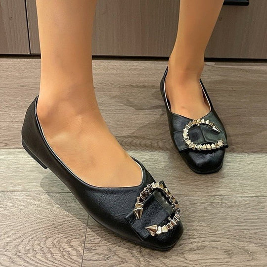 Damen Ballerinas mit extravaganten Schmuckdetails R&B
