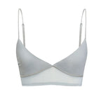 Damen nan bügelloser Soft-BH mit Mesh-Unterbrustband und verstellbaren Spaghettiträgern R&B