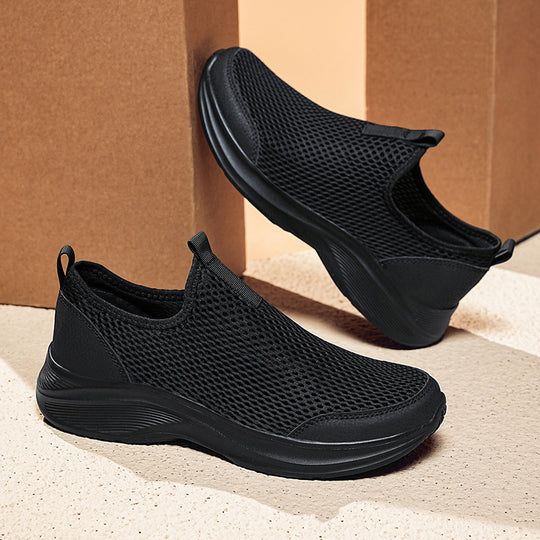Damen Leichte und atmungsaktive Slip-On Sneakers mit flexiblem Mesh-Heel von R&B