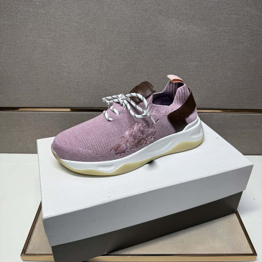 Damen Sportliche Sneakers mit atmungsaktiver Strickoberfläche und flexiblem Profil R&B