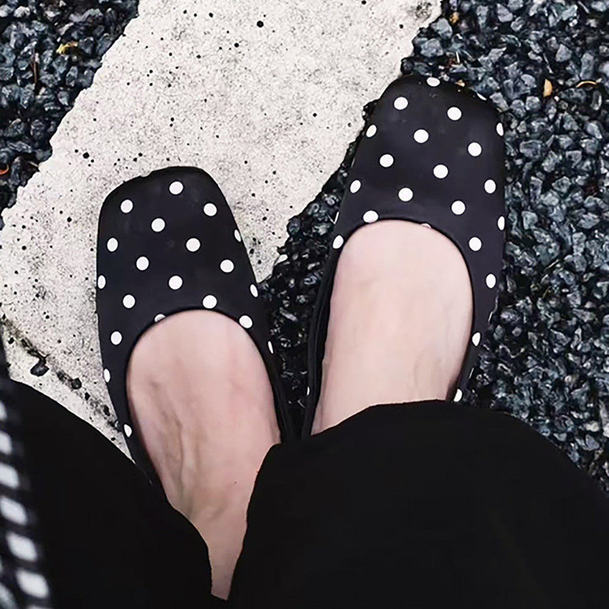 Damen Ballerinas mit glanzvoller Oberfläche und bequemer Innensohle R&B