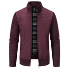 Herren modische Steppjacke mit hohem Kragen und strukturiertem Design
