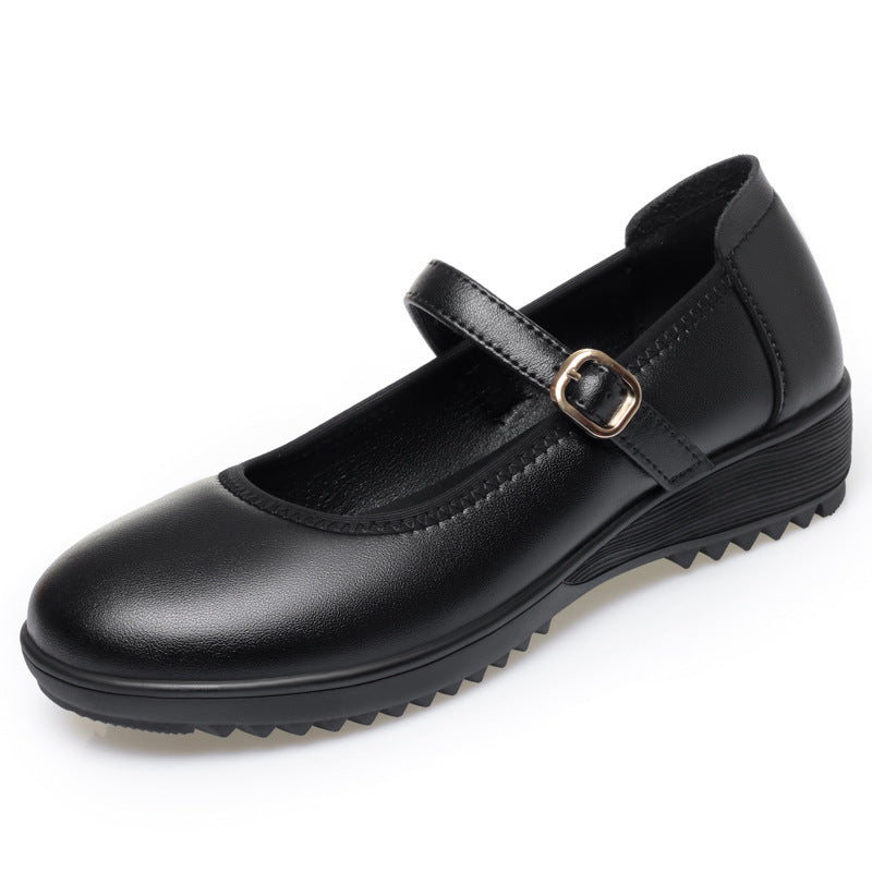 Damen Mary Jane Ballerinas mit modischem Riemen und komfortablem Fußbett R&B