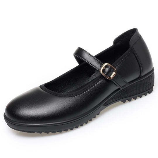 Damen Mary Jane Ballerinas mit modischem Riemen und komfortablem Fußbett R&B