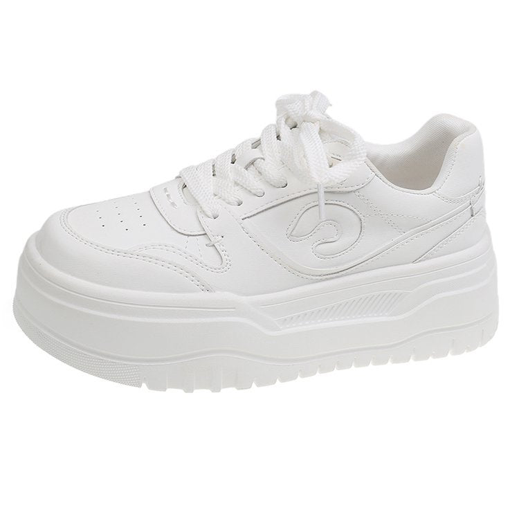 Damen modische Chunky Sneakers mit hohem Plateau und atmungsaktiver Obermaterialstruktur R&B
