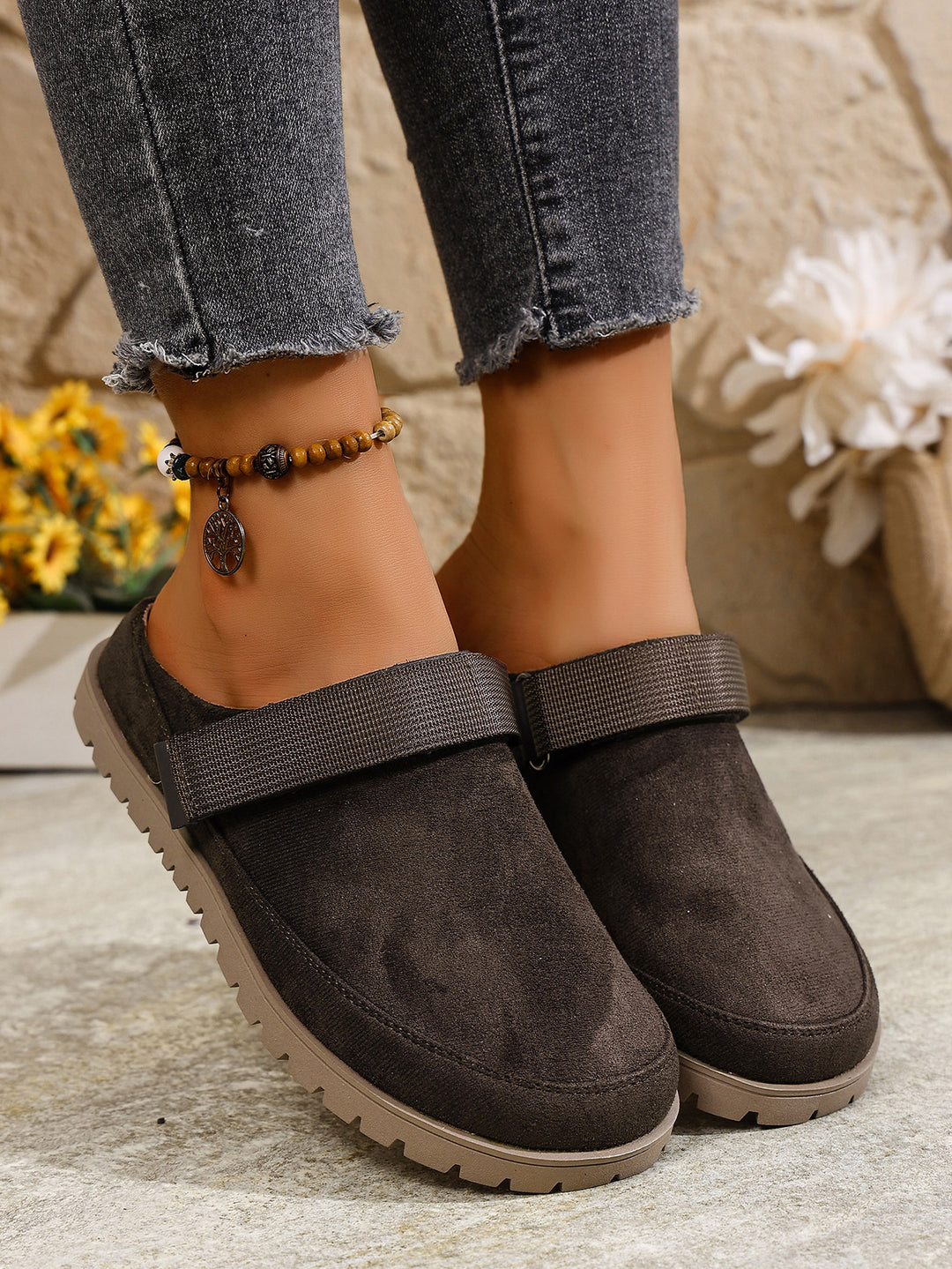 Damen Clogs mit verstellbarem Riemen und weichem Innenfutter R&B