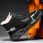 Damen warme Winterstiefel mit weichem Innenfutter und rutschfester Sohle R&B