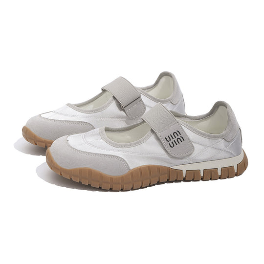 Damen Sportliche Sneakers mit Klettverschluss und atmungsaktiver Sohle R&B