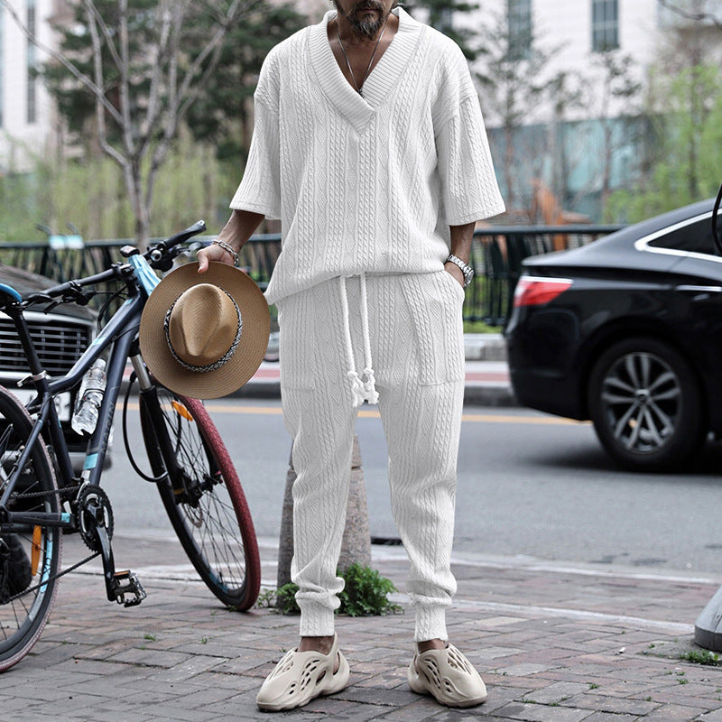 Herren lässiges Freizeit-Set mit oversized Pullover und bequemen Jogginghosen R&B