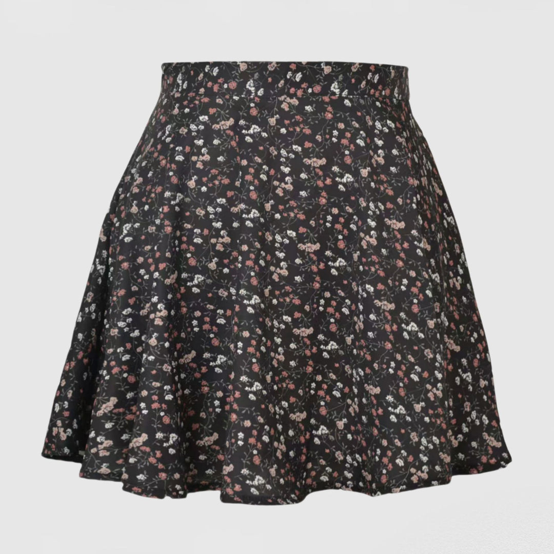 Damen Verspielter A-Linien Rock mit floralem Print R&B