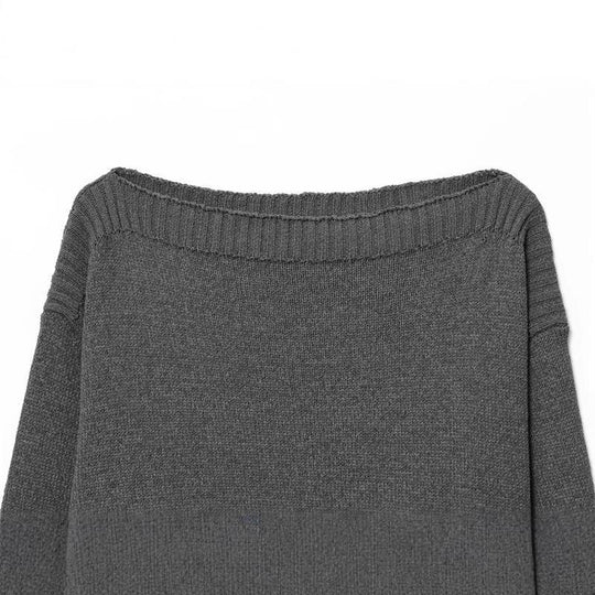 Damen kuscheliger Strickpullover mit weitem Schnitt und eleganten Rippbündchen R&B