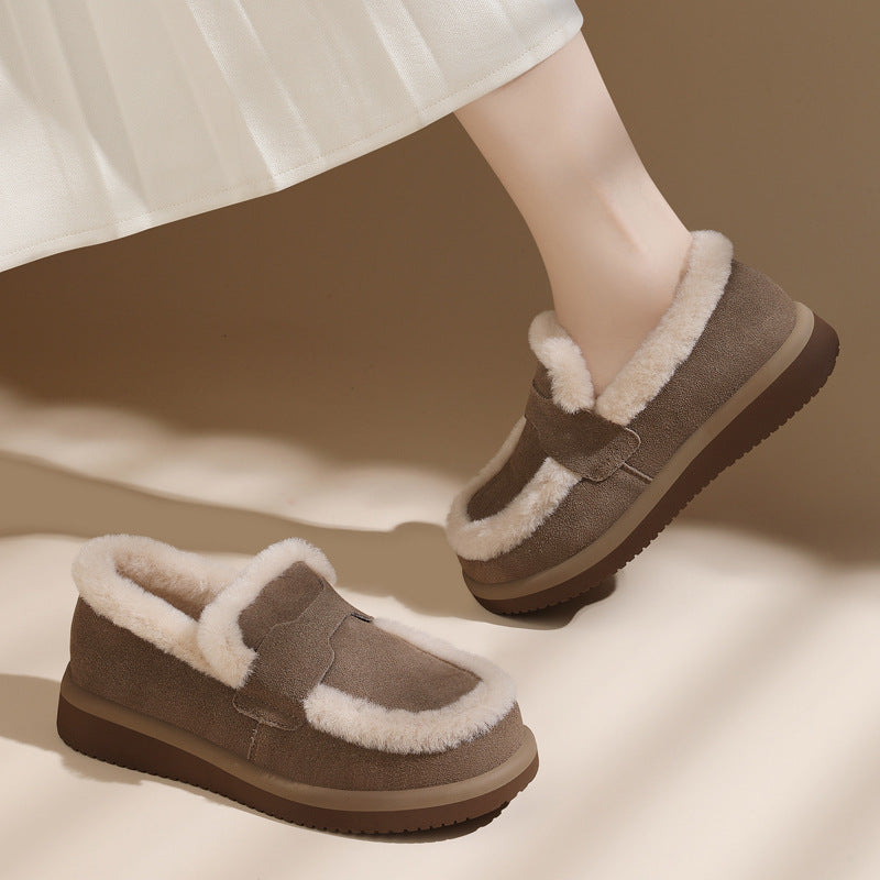 Damen warme Hausschuhe mit weichem Futter R&B