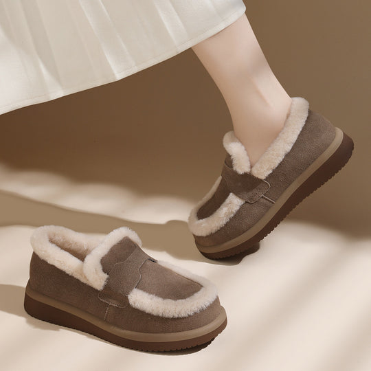 Damen warme Hausschuhe mit weichem Futter R&B