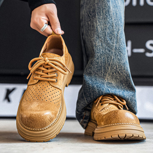 Damen modische Schnürschuhe mit atmungsaktiver Oberflächenstruktur R&B