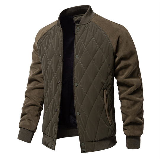 Herren Steppjacke mit modernem Design und praktischen Taschen R&B