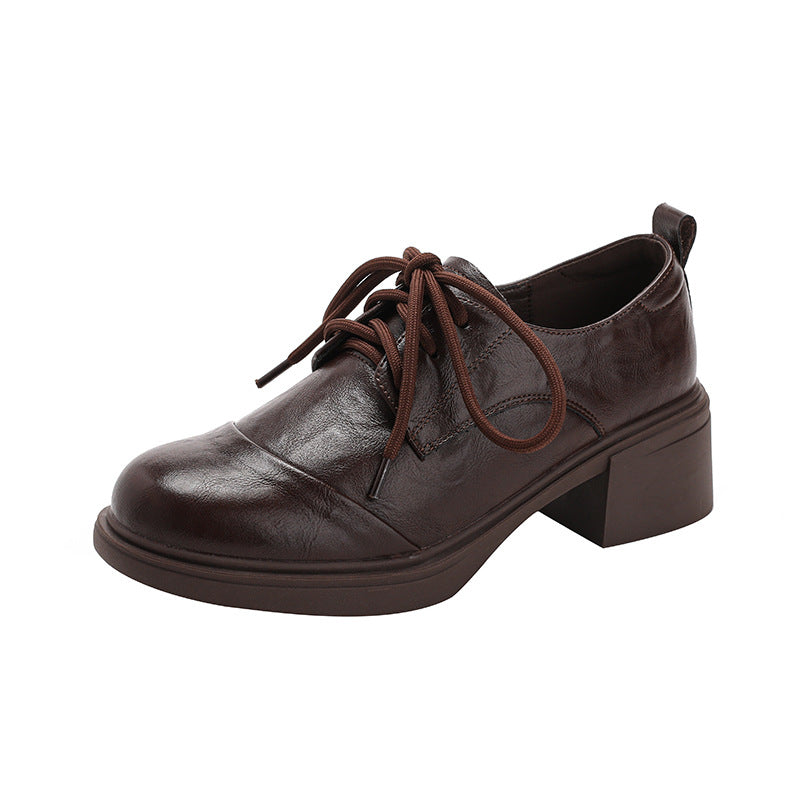 Damen Elegante Halbschuhe mit komfortablem Blockabsatz und individuell regulierbarem Schnürsystem R&B