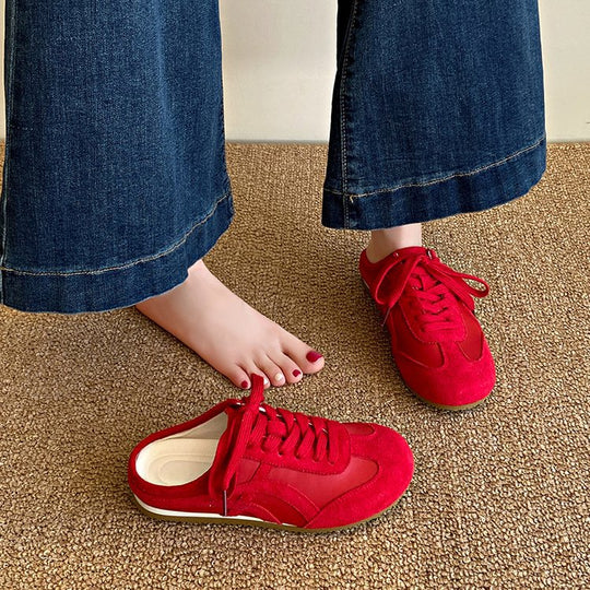Damen bequeme und atmungsaktive Sneaker mit rutschfester Sohle R&B
