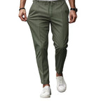 Herren elegante Freizeit-Hose mit elastischem Bund und seitlichen Eingrifftaschen R&B