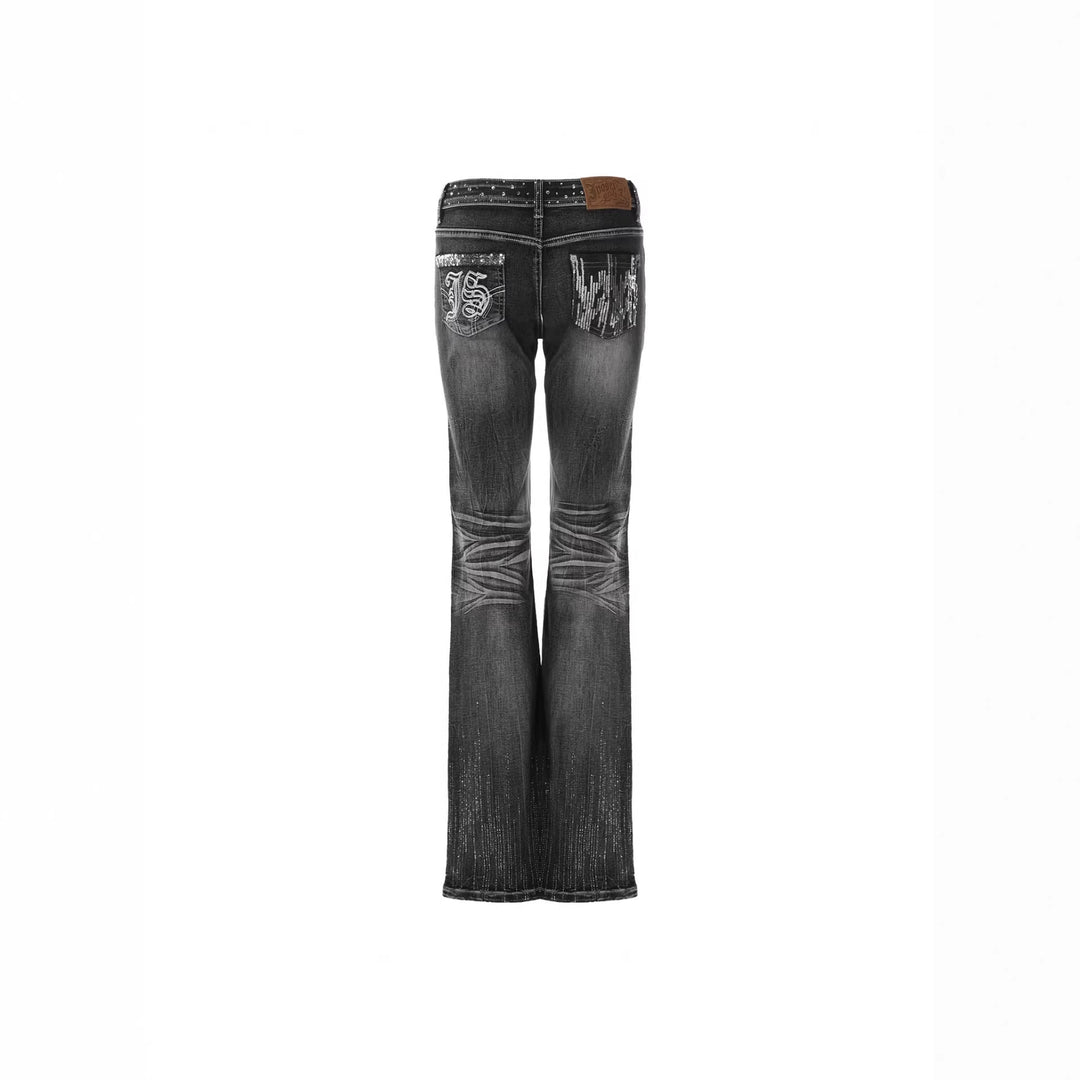 Damen Bootcut Jeans R&B