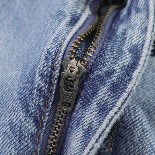Damen Weite Jeanshose im lässigen Schnitt mit seitlichen Schlitzen R&B