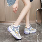Damen Sportliche Chunky Sneakers mit dämpfender Sohle und atmungsaktivem Obermaterial R&B