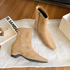 Damen modische Ankle-Stiefel mit elegantem Blockabsatz R&B