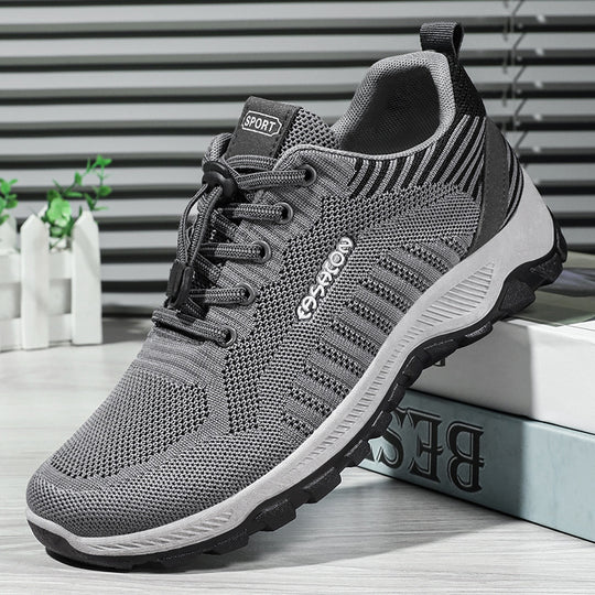 Damen Sportliche Mesh-Laufschuhe mit elastischem Schnürsystem R&B