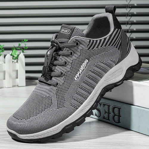 Damen Sportliche Mesh-Laufschuhe mit elastischem Schnürsystem R&B