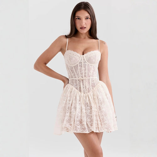 Damen Spitzenkleid mit romantischem Schnitt R&B
