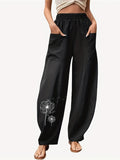 Damen Weite Baumwollhose mit seitlichen Taschen und dandy Design R&B