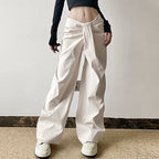 Damen elegante Palazzo-Hose mit raffinierter Drapierung R&B