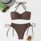 Damen Bandeau-Bikini-Set mit verstellbaren Trägern R&B