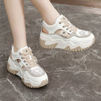 Damen Modische Chunky Sneakers mit atmungsaktivem Obermaterial und komfortabler Dämpfung R&B