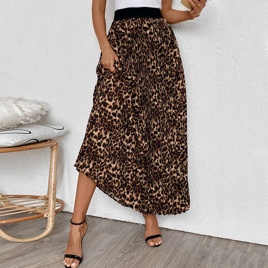 Damen Maxirock mit Leopardenmuster R&B