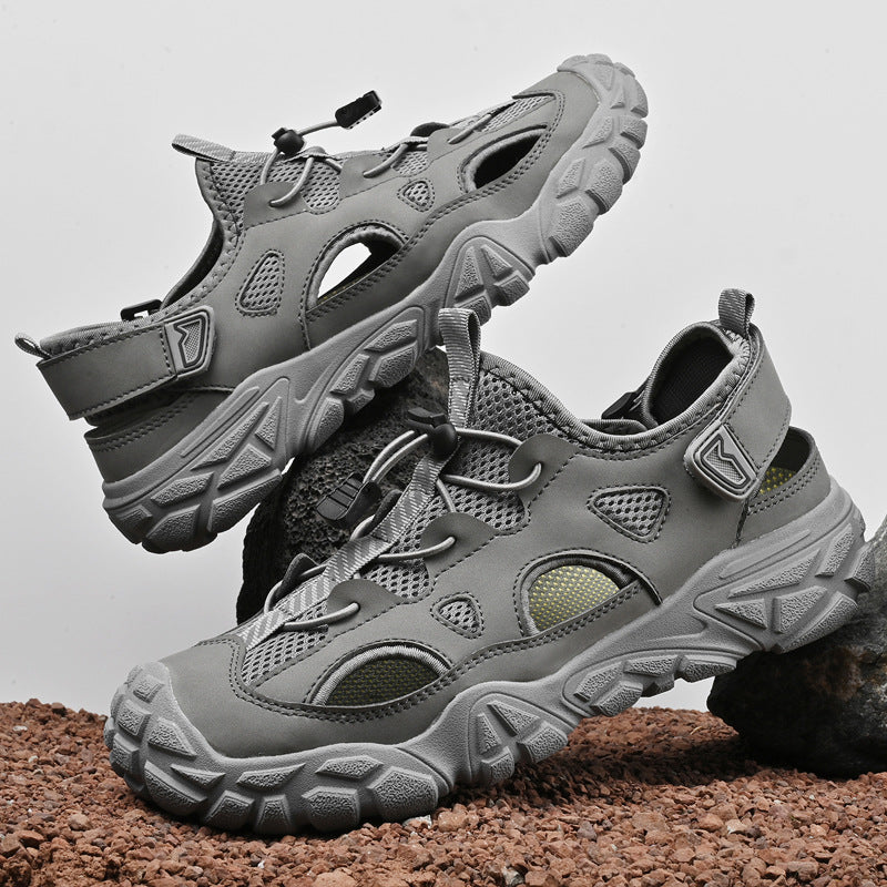 Damen Atmungsaktive Sport-Sandalen mit Anti-Rutsch-Sohle und Verstellbarem Schnellschnürsystem R&B