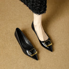 Damen elegante spitze Pumps mit dekorativem Schmuck