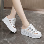 Damen Chunky Slip-On Sneakers mit funkelnden Akzenten und bequemer Dämpfung R&B