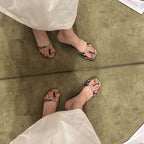 Damen Zehentrenner-Sandalen mit modischem Schlangenleder-Design und elegantem Absatz R&B