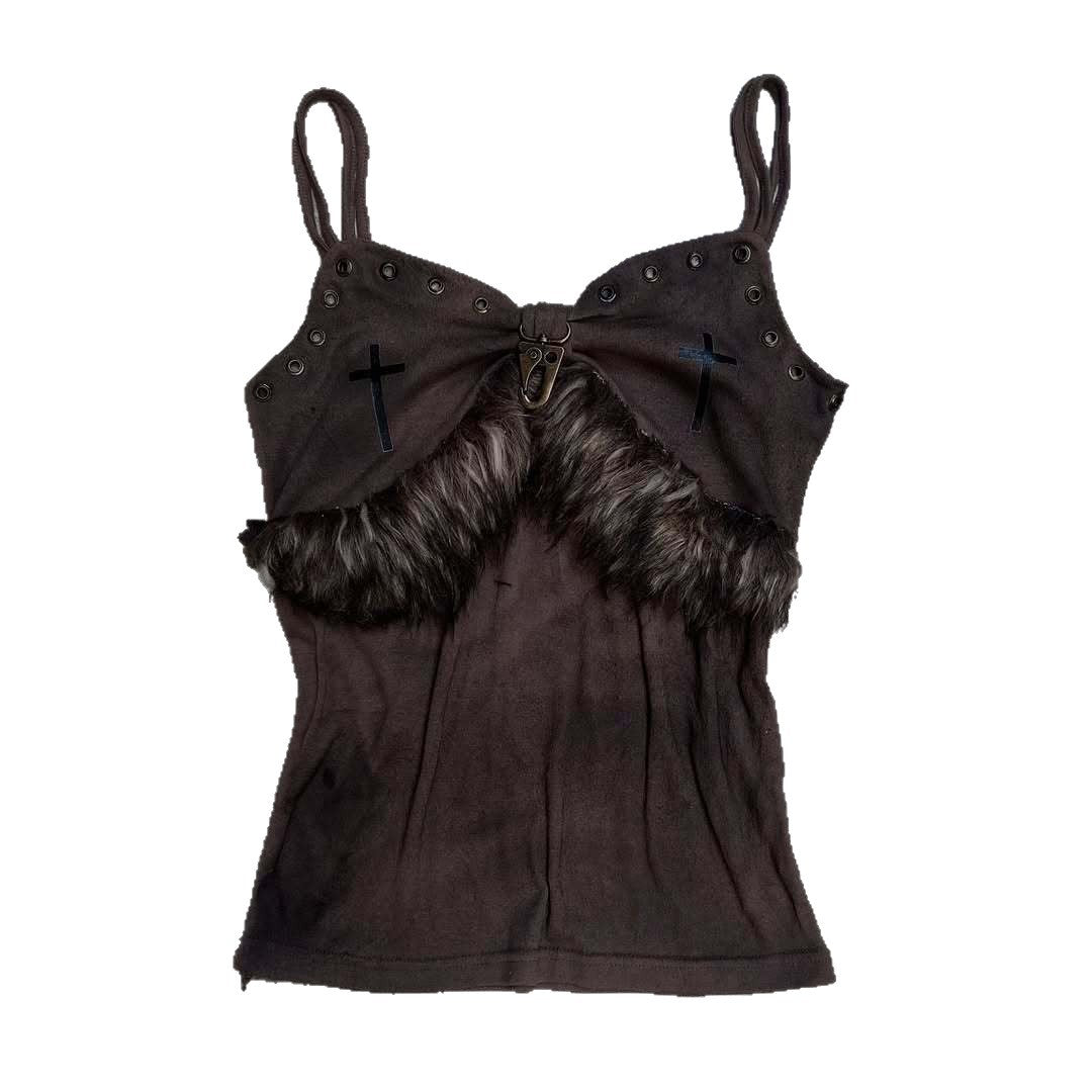 Damen Kreatives Top mit dekorativen Rüschen und schulterfreiem Design R&B