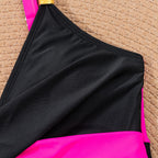 Damen Einteiliger Badeanzug mit modernem Wickeldesign und eleganten Akzenten R&B