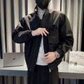 Herren modische Übergangsjacke mit praktischen Taschen und elastischen Bündchen
