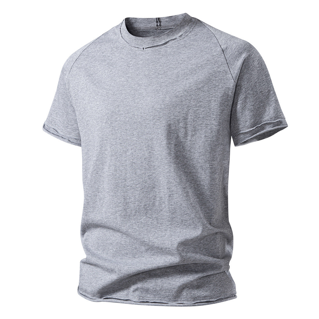 Herren lässiges Kurzarmshirt mit modischem Schnitt und atmungsaktiver Baumwolle