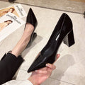 Damen spitze High Heels mit Blockabsatz R&B