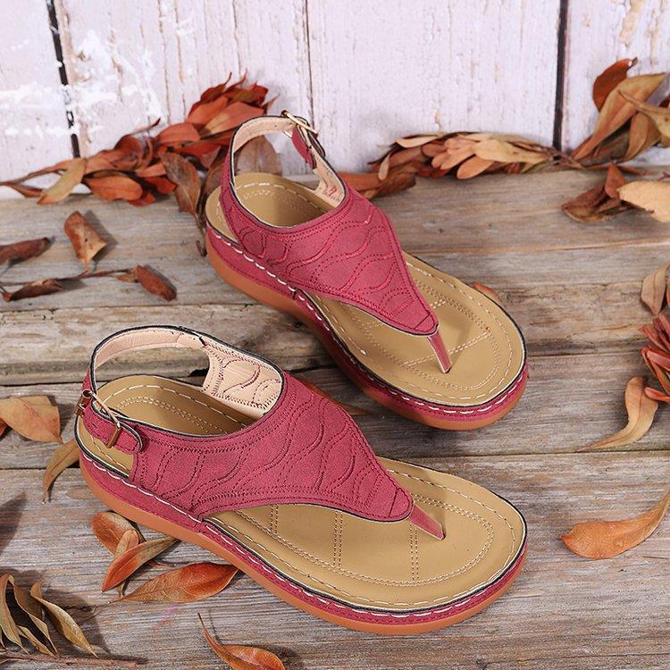Damen Bequeme und modische Zehentrenner-Sandalen R&B