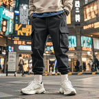 Herren Cargo-Hose mit verstellbarem Bund und praktischen Seitentaschen R&B