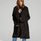 Damen Lange Fleecejacke R&B