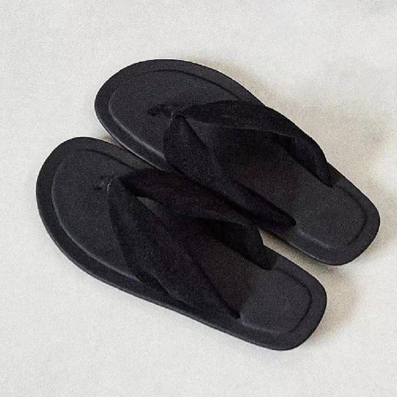 Damen Zehentrenner-Sandalen mit ergonomischem Fußbett und rutschfester Sohle R&B