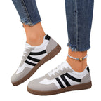 Damen sportliche Sneakers mit atmungsaktiver Oberflächenstruktur und rutschfester Laufsohle R&B