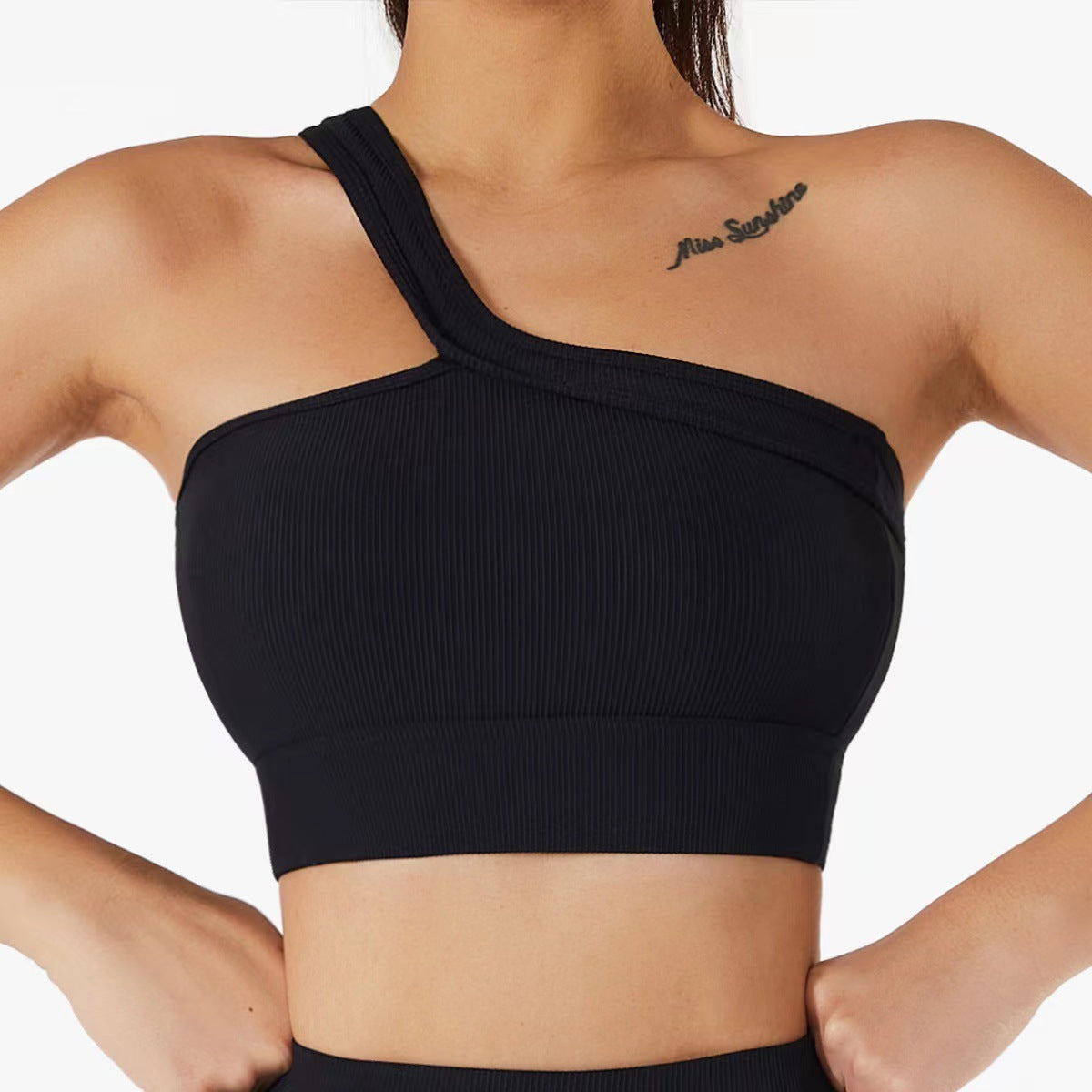 Damen Sportlicher Bustier mit asymmetrischem Schnitt R&B
