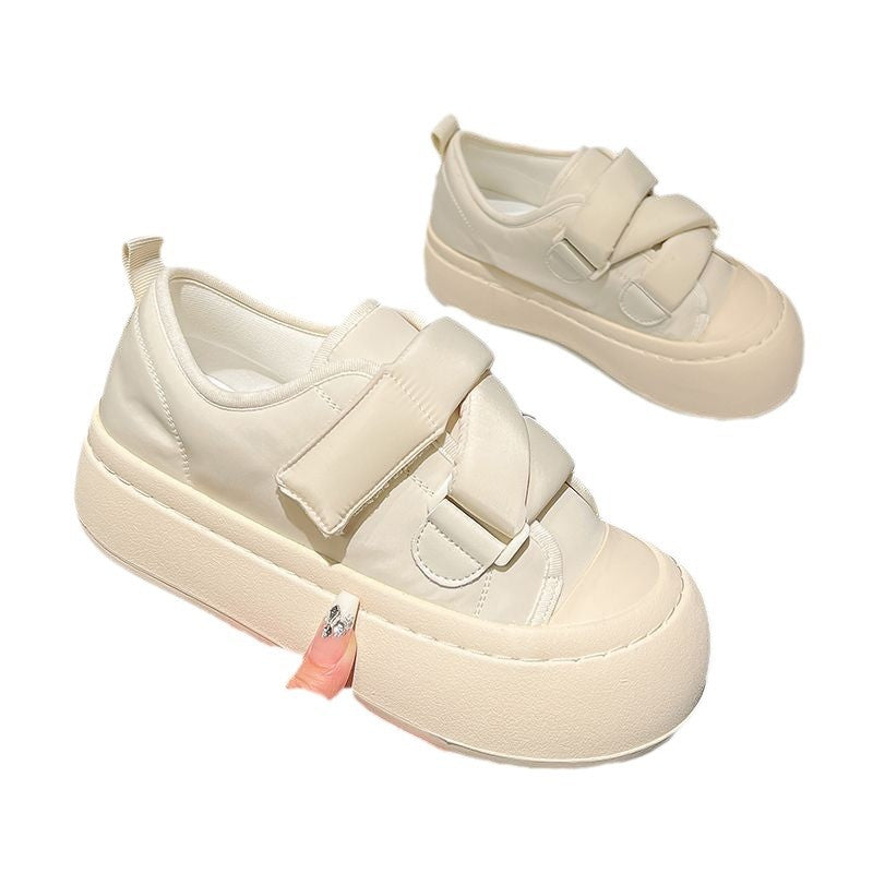 Damen Sneakers mit hohem Plateau und praktischem Klettverschluss R&B
